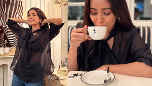 Asha Negi romances a ‘cup of joe’: Love is in the air