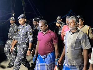 Sri Lankan Navy hands over 2 TN fishermen, mortal remains of another to Indian Navy