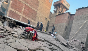 Cairo: One killed, seven wounded in building collapse