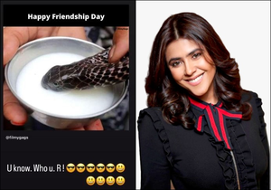 Ektaa Kapoor shares cryptic Friendship Day post about a snake in
 disguise of a friend