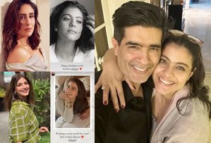 Kareena, Sonali, Manish Malhotra, Manisha Koirala wish 'loveliest' Kajol on her 50th b'day