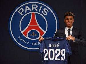 Football: PSG sign French midfielder Desire Doue from Rennes on a five-year contract