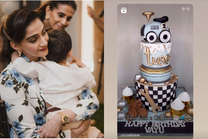 Sonam Kapoor shares glimpse into Vayu’s adorable car themed birthday cake