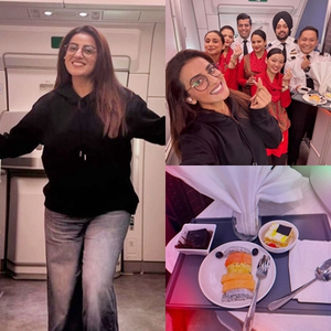 Bhojpuri actress Akshara Singh kickstarts her birthday celebration in
 the clouds